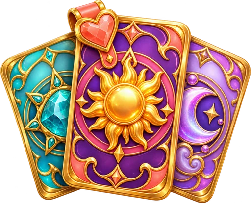 Premium 3D game-selection cards