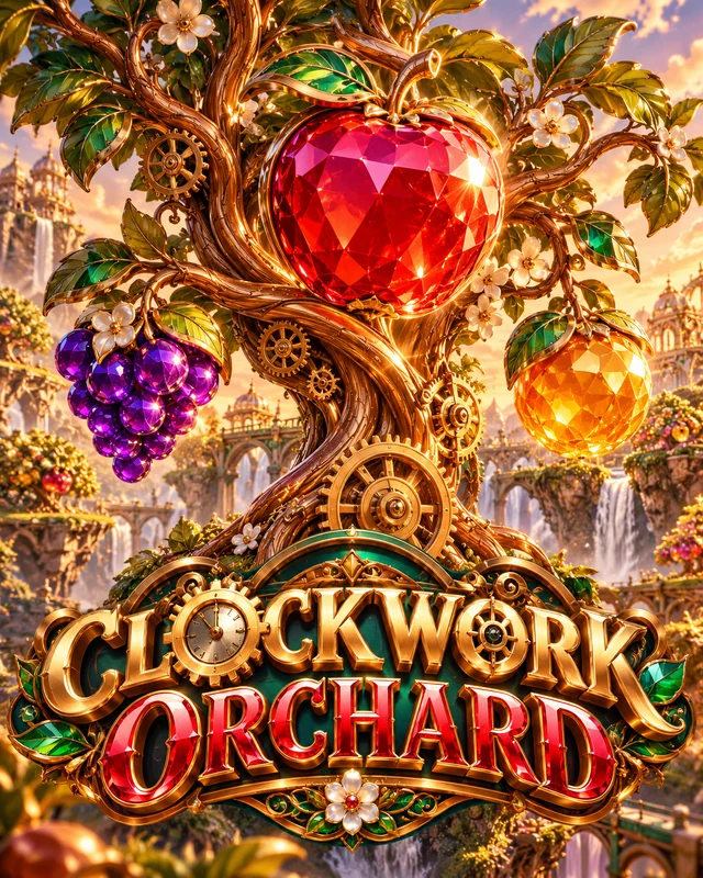 Clockwork Orchard premium slot artwork