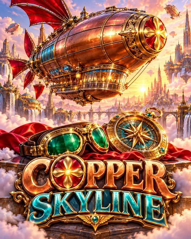 Copper Skyline premium slot artwork