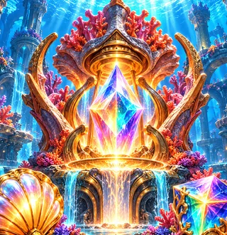 Coral Forge · Prism premium slot artwork