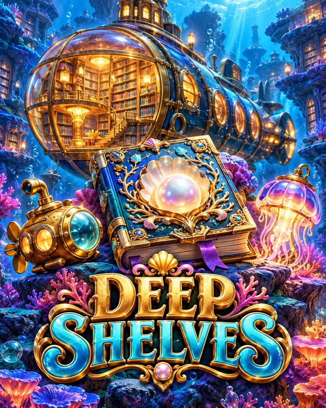 Deep Shelves premium slot artwork