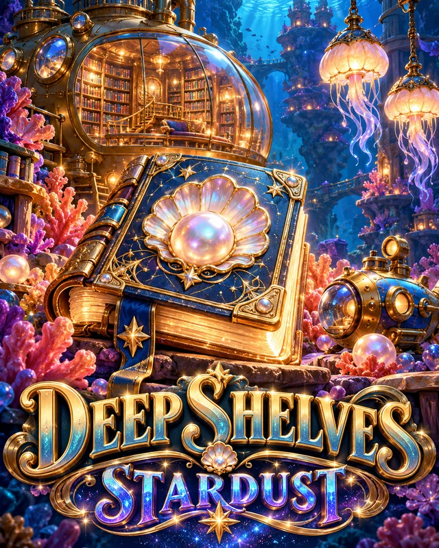 Deep Shelves · Stardust premium slot artwork