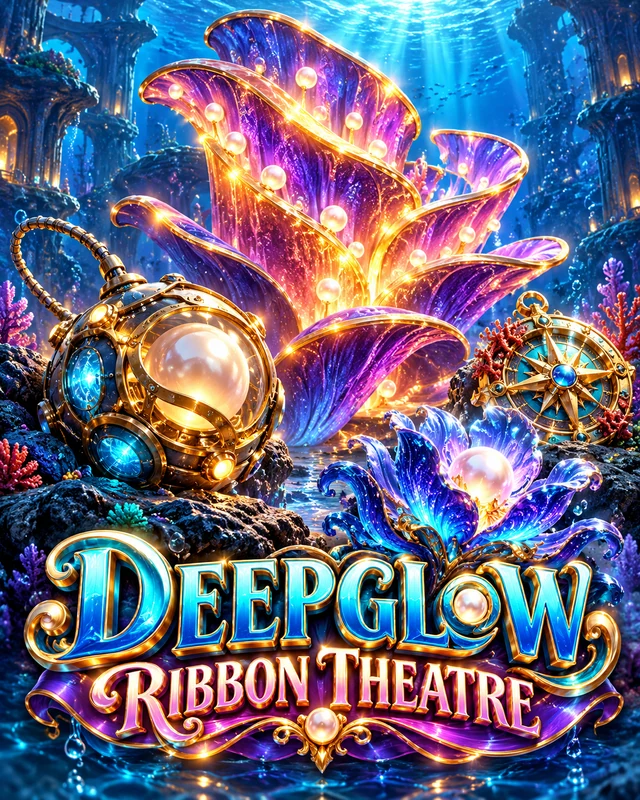 Deepglow Ribbon Theatre premium slot artwork