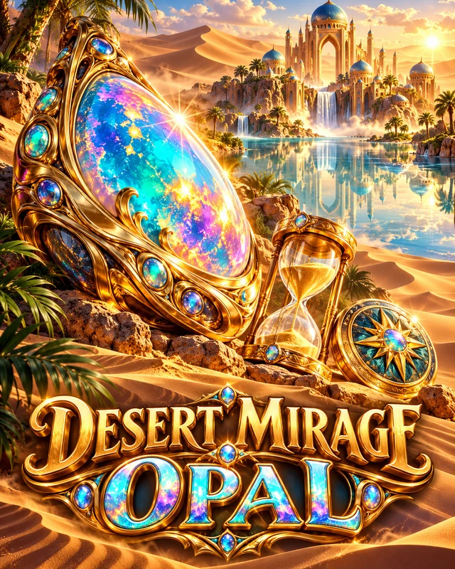 Desert Mirage · Opal premium slot artwork