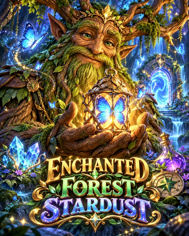 Enchanted Forest · Stardust premium slot artwork
