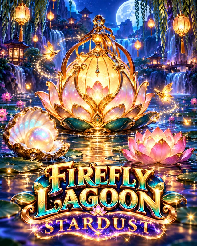 Firefly Lagoon · Stardust premium slot artwork
