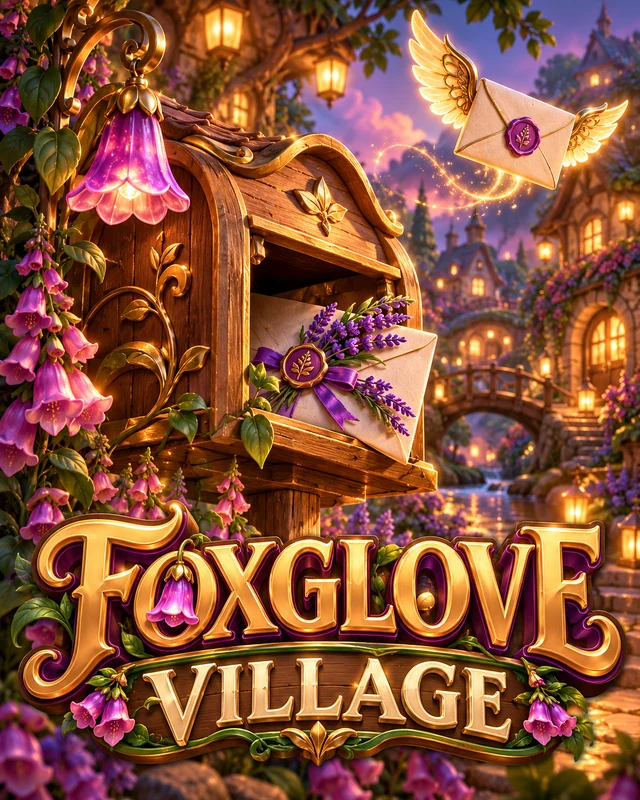 Foxglove Village premium slot artwork