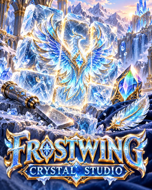 Frostwing Crystal Studio premium slot artwork