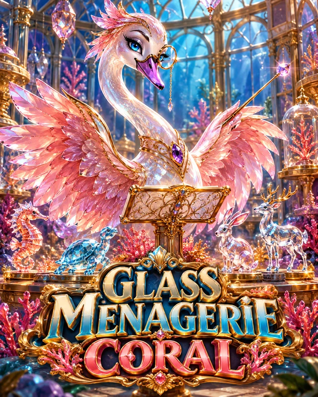 Glass Menagerie · Coral premium slot artwork