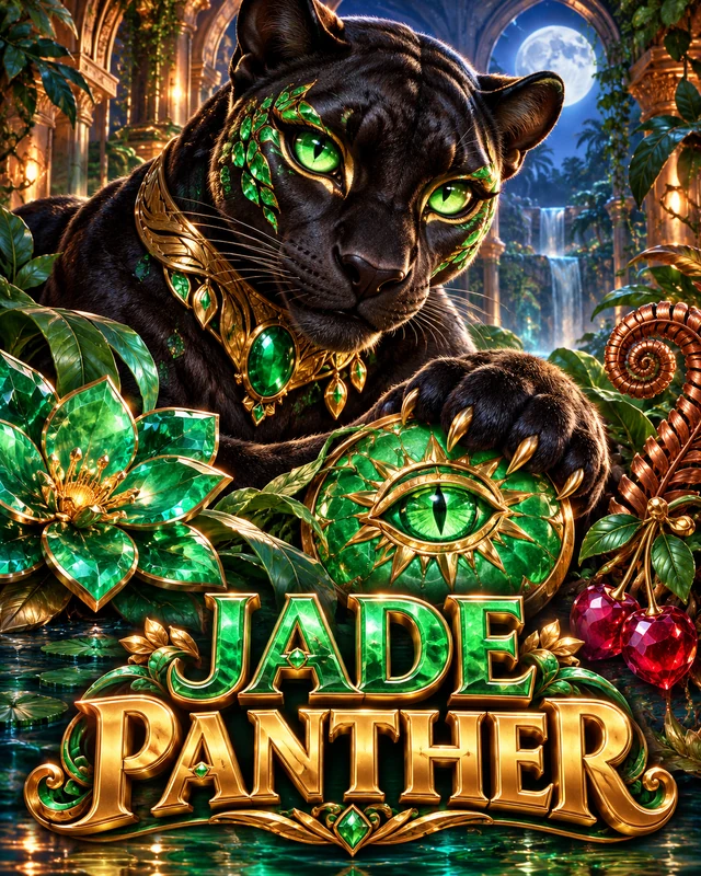 Jade Panther premium slot artwork