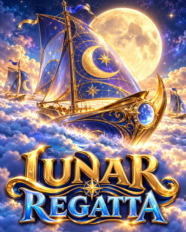 Lunar Regatta premium slot artwork