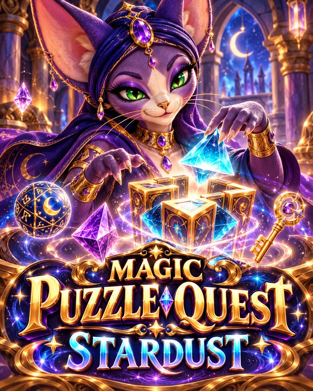 Magic Puzzle Quest · Stardust premium slot artwork