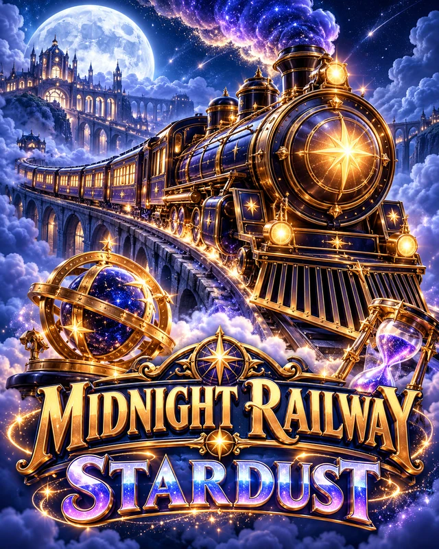 Midnight Railway · Stardust premium slot artwork