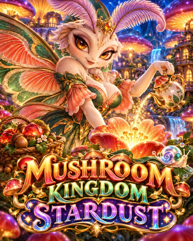 Mushroom Kingdom · Stardust premium slot artwork