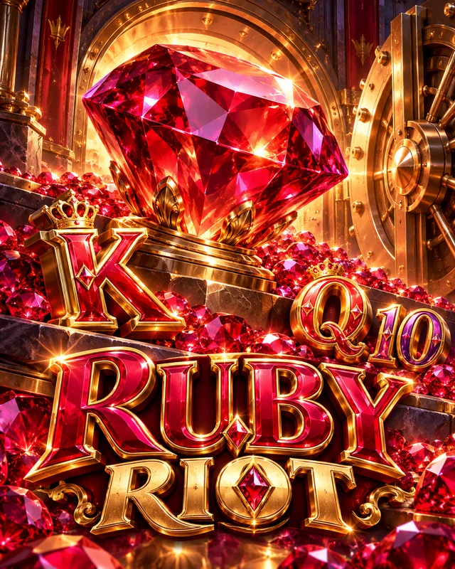 Ruby Riot premium slot artwork