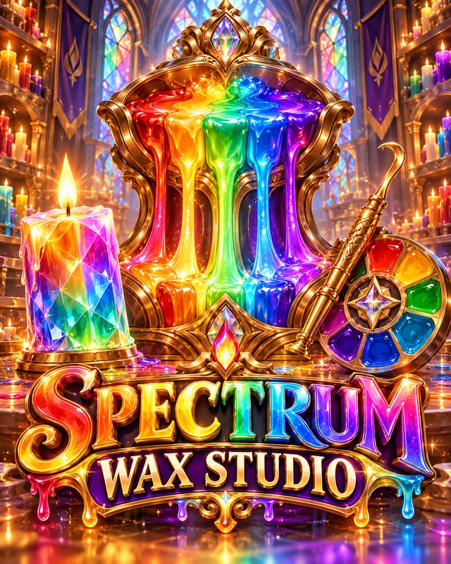 Spectrum Wax Studio premium slot artwork