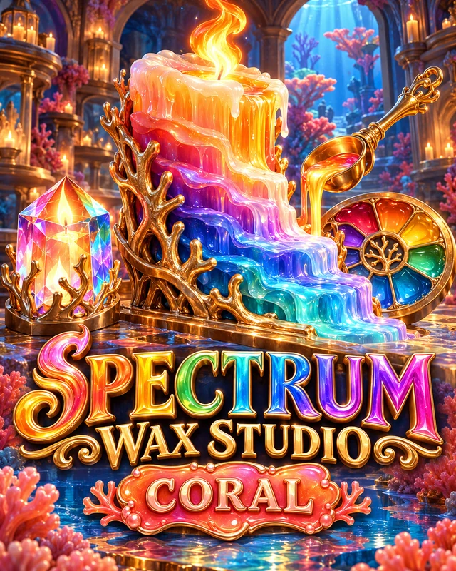 Spectrum Wax Studio · Coral premium slot artwork