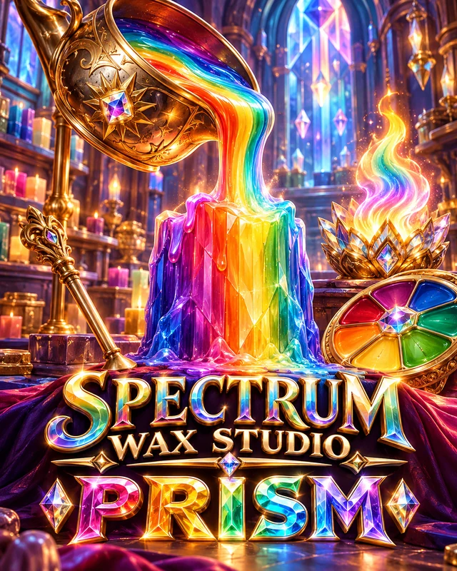 Spectrum Wax Studio · Prism premium slot artwork