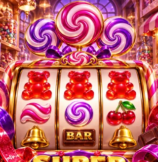 Super Gummy Strike premium slot artwork