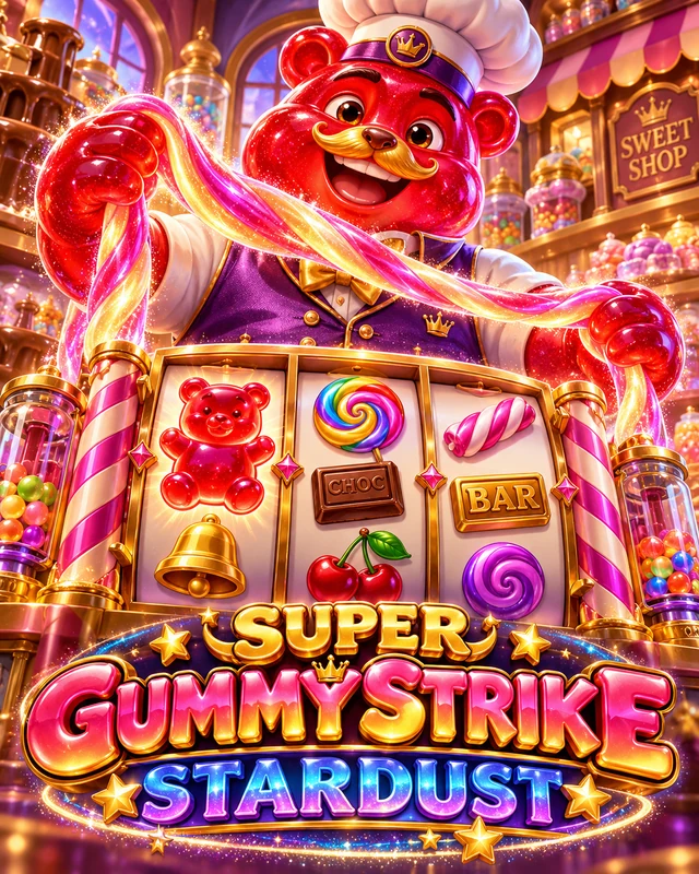 Super Gummy Strike · Stardust premium slot artwork