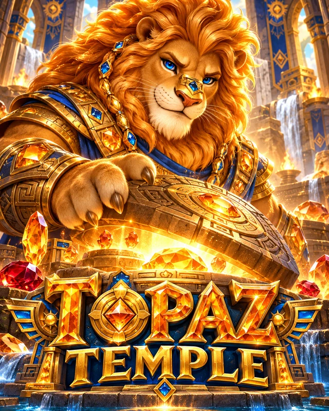 Topaz Temple premium slot artwork