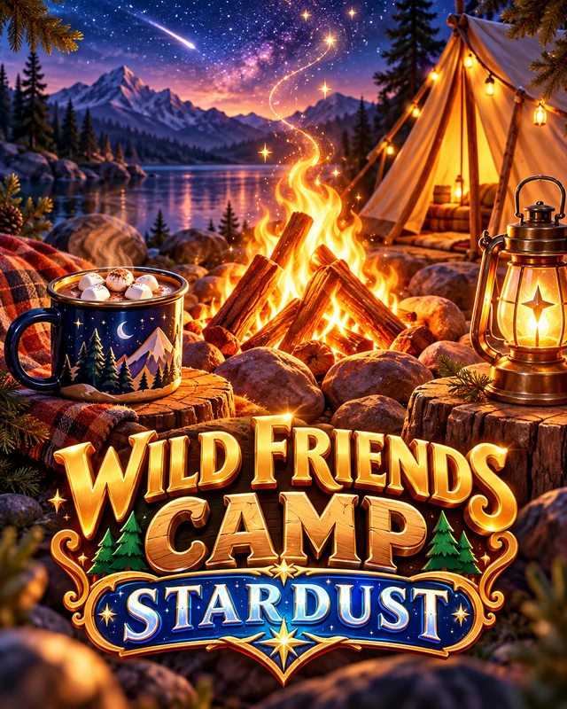 Wild Friends Camp · Stardust premium slot artwork