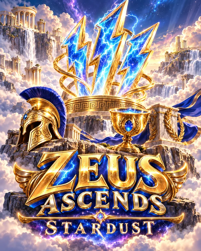 Zeus Ascends · Stardust premium slot artwork